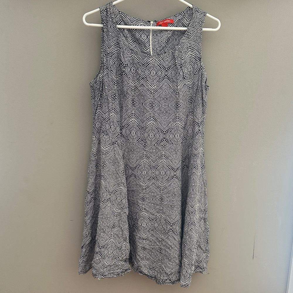 Joe Fresh Black and White Patterned Dress